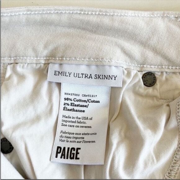 PAIGE Ikat Print Emily Ultra Skinny Jeans - Picture 10 of 11